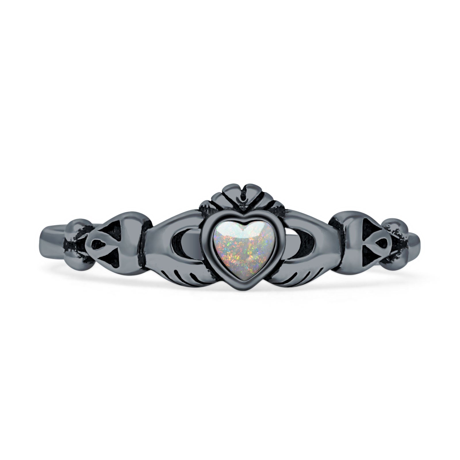 Heart Celtic Claddagh Ring