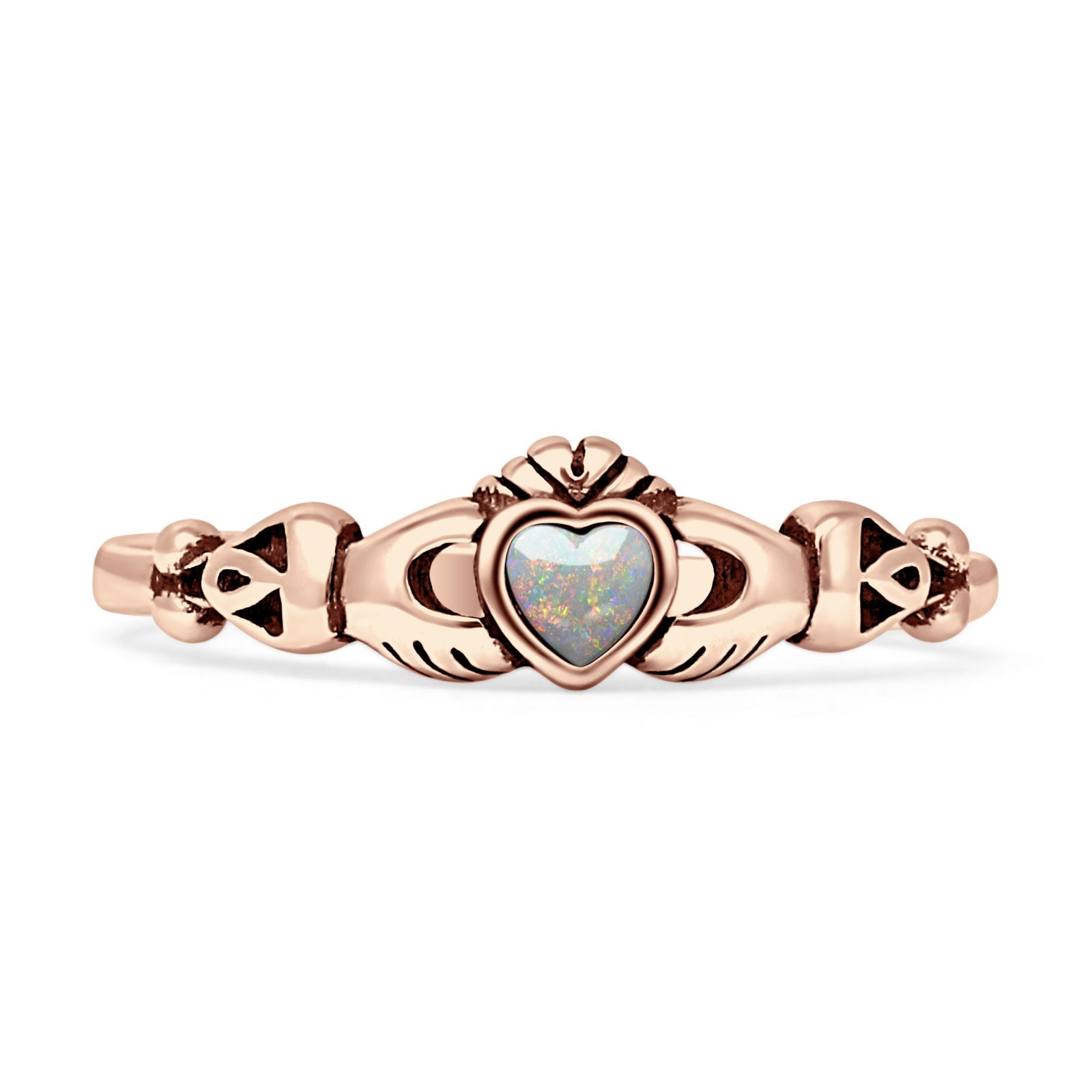 Heart Celtic Claddagh Ring