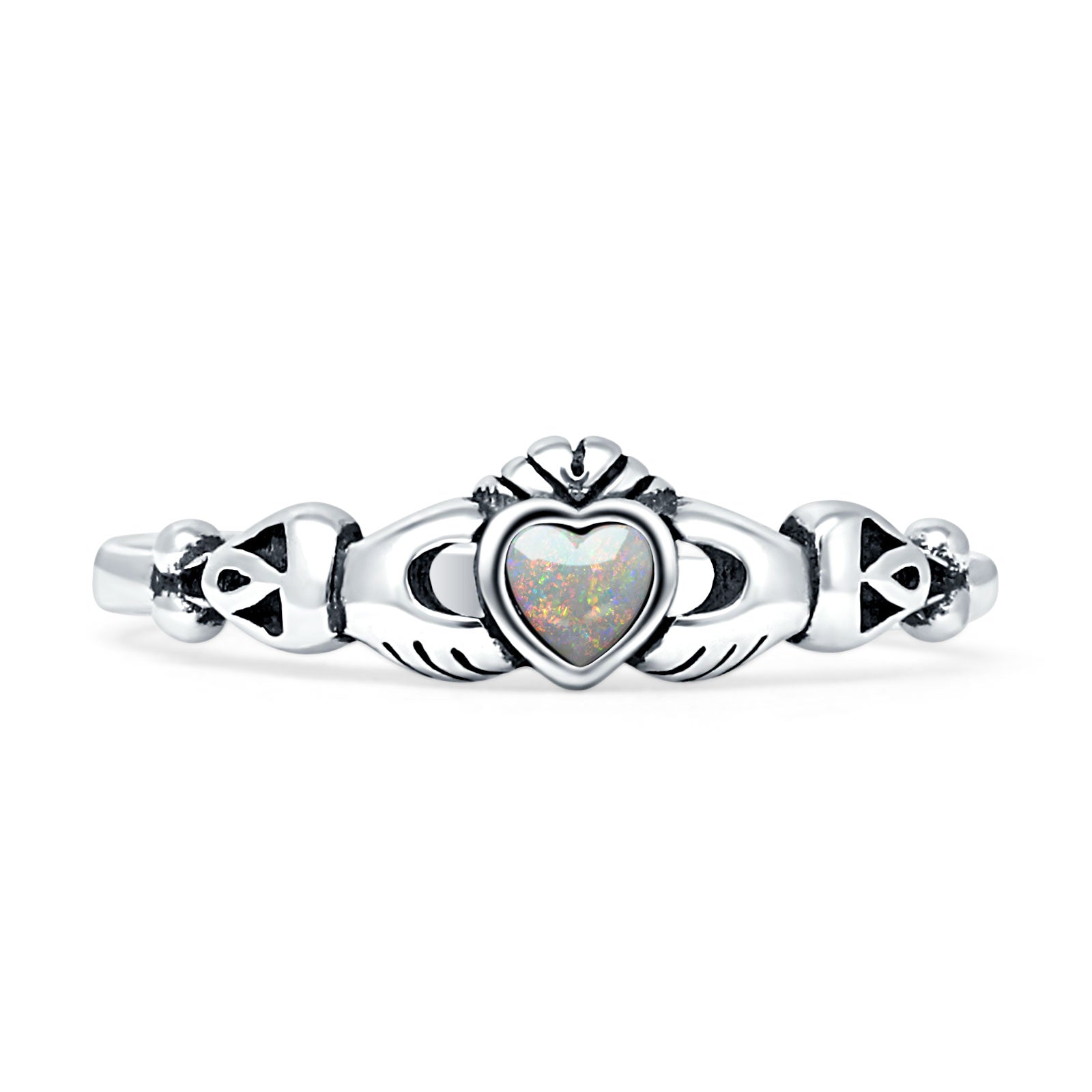 Heart Celtic Claddagh Ring