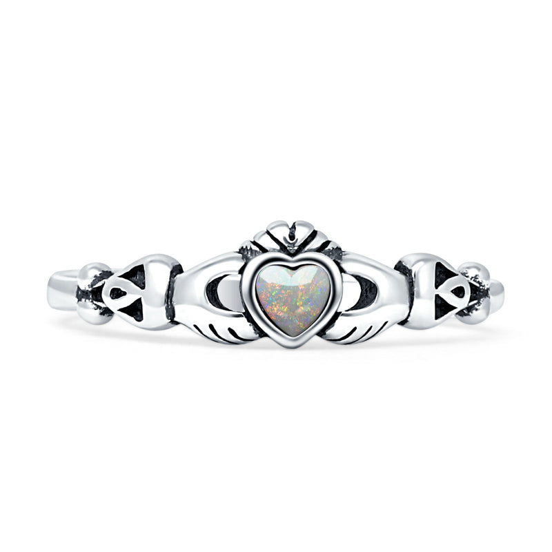 Heart Celtic Claddagh Ring