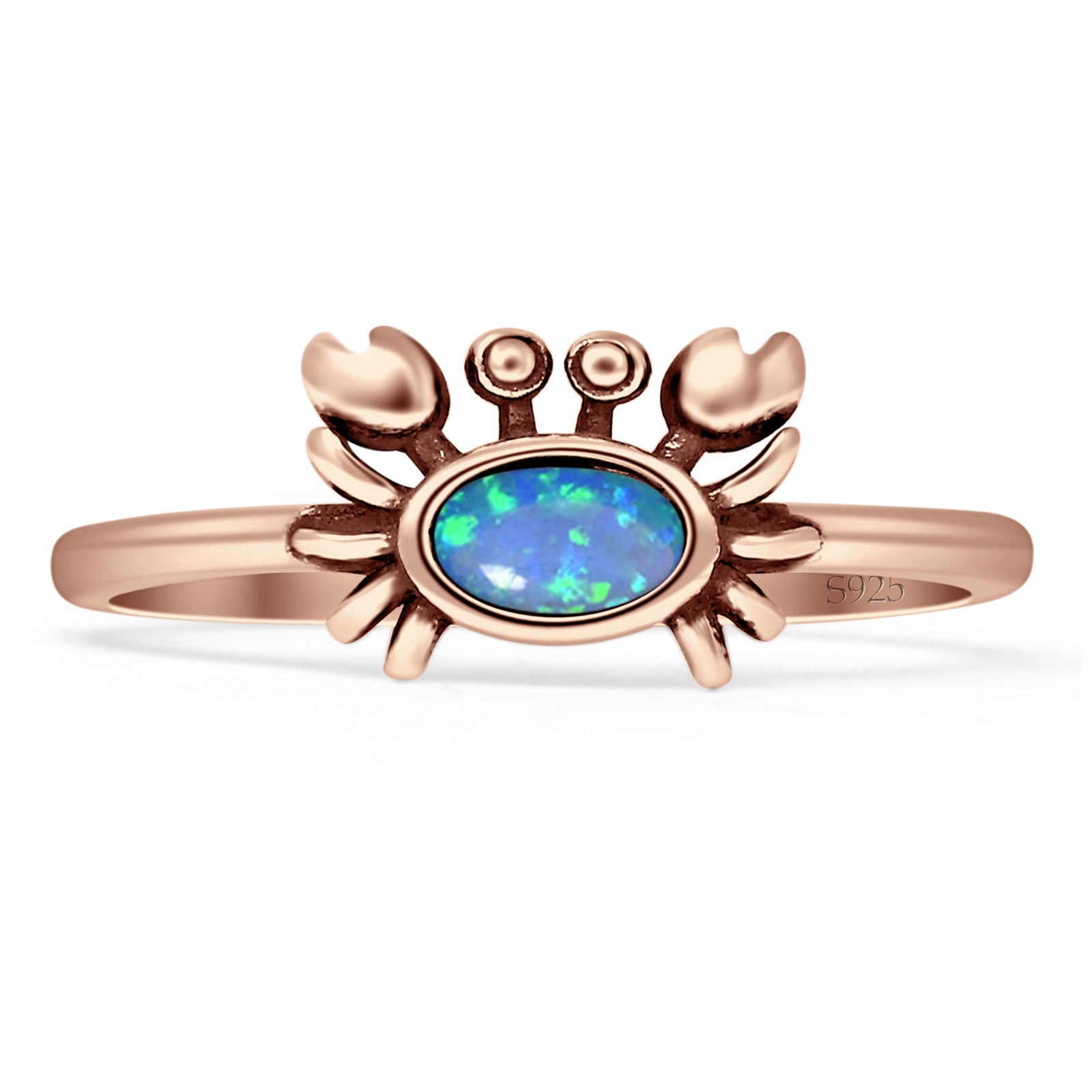Oxidized Crab Ring