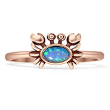 Oxidized Crab Ring