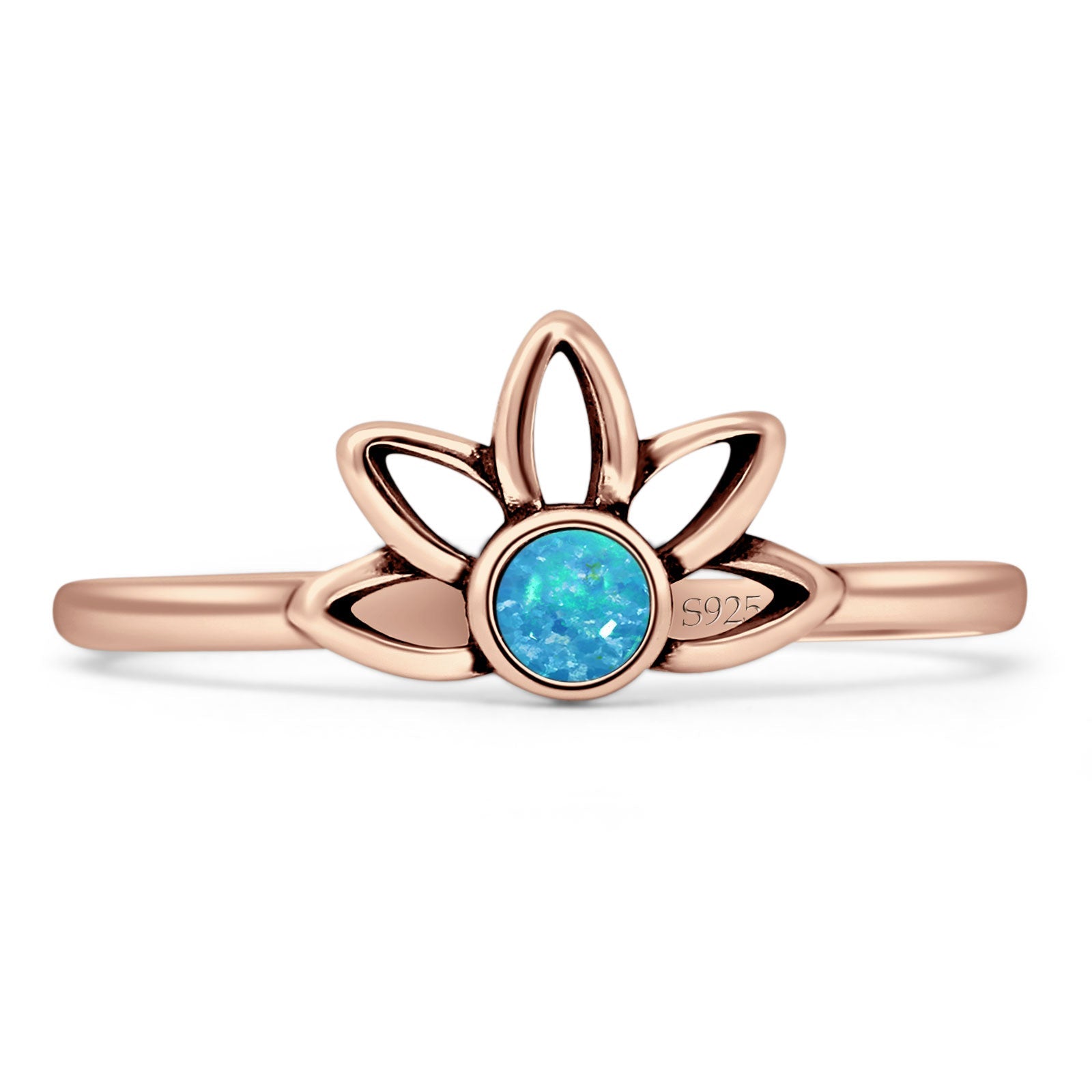 Oxidized Floral Ring