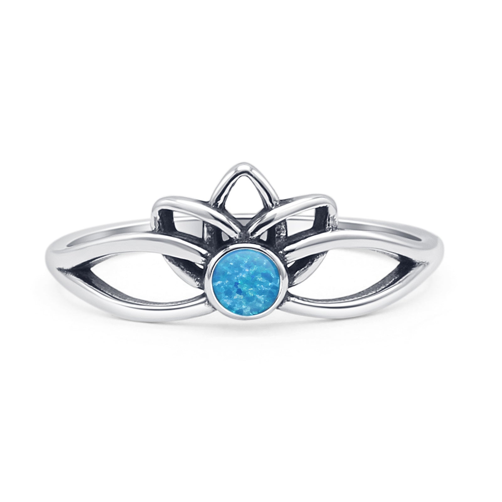 Oxidized Lotus Ring