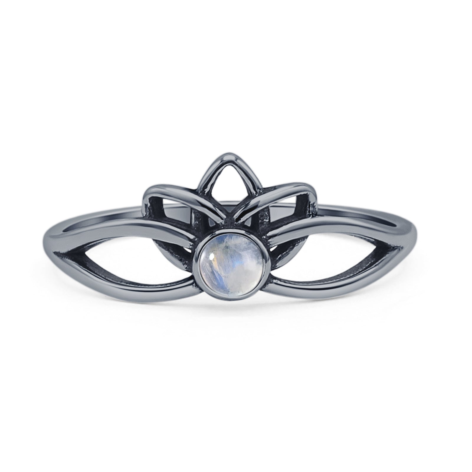 Oxidized Lotus Ring