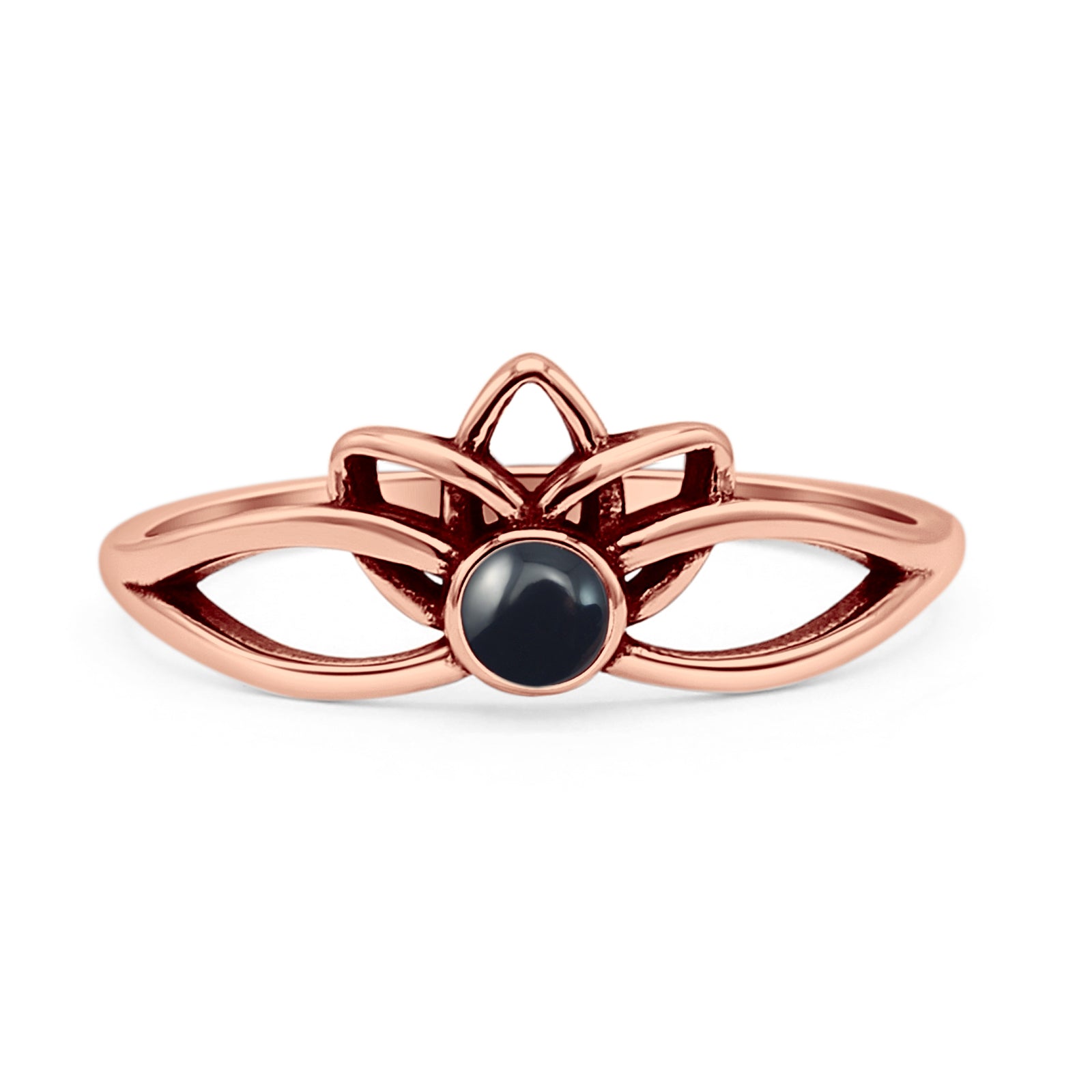 Oxidized Lotus Ring