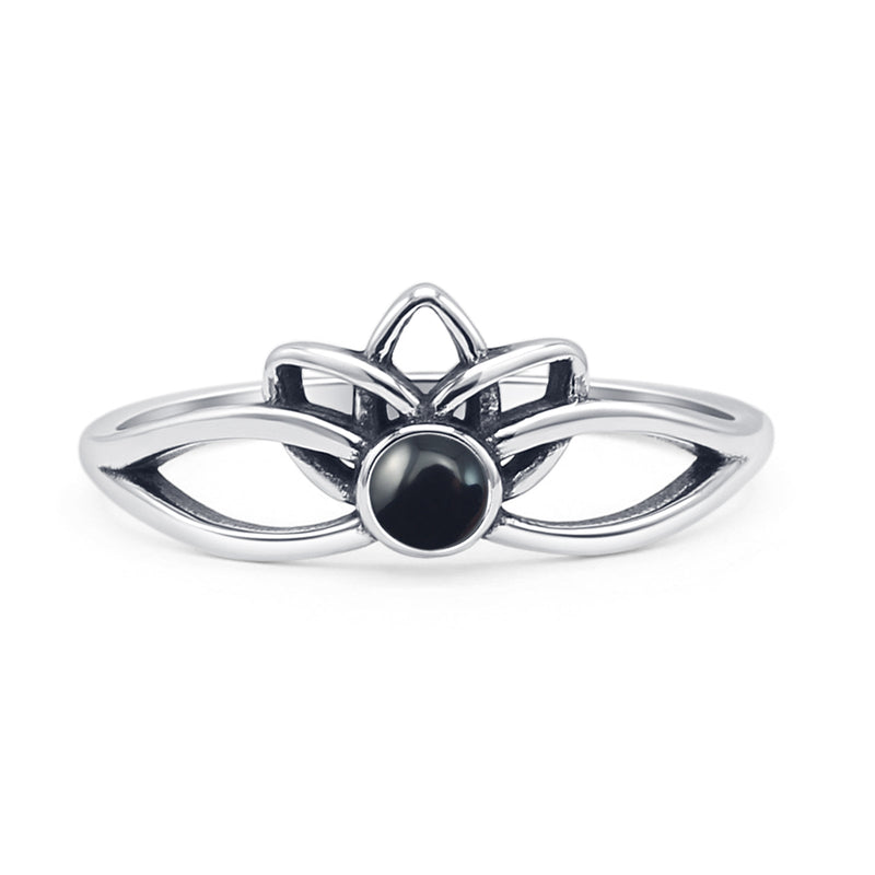 Oxidized Lotus Ring