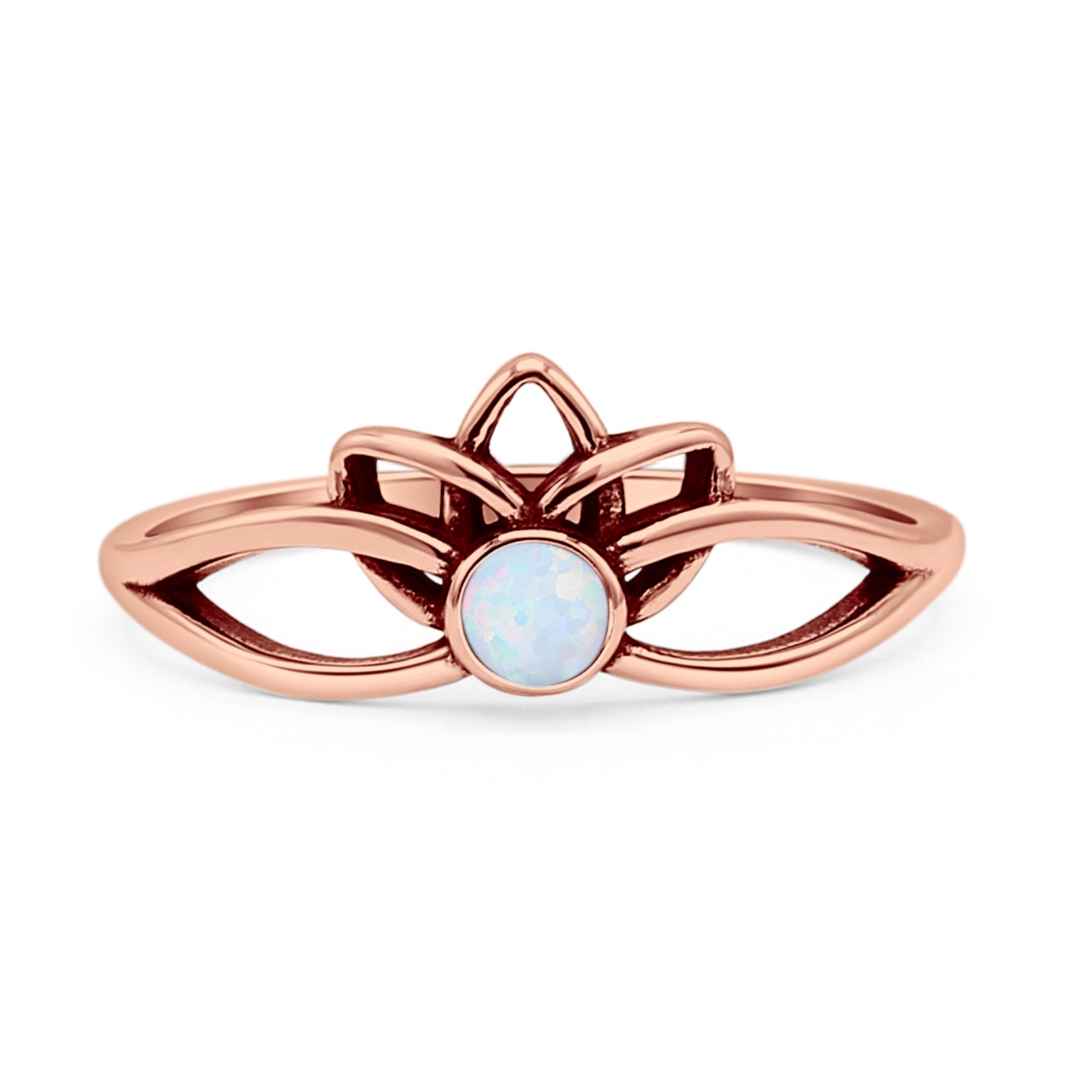 Oxidized Lotus Ring