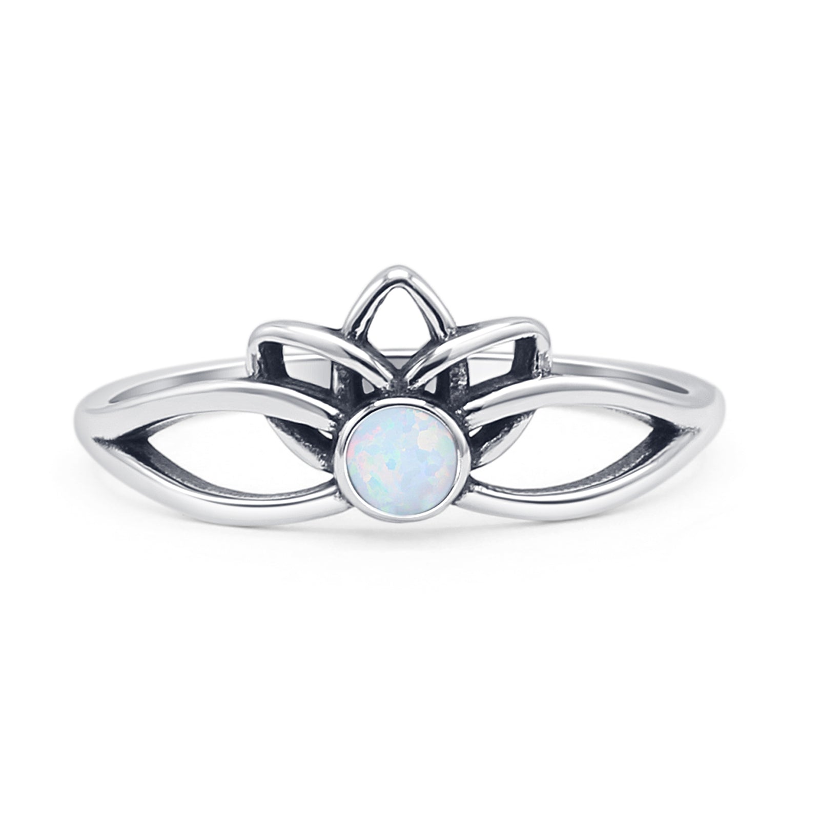 Oxidized Lotus Ring