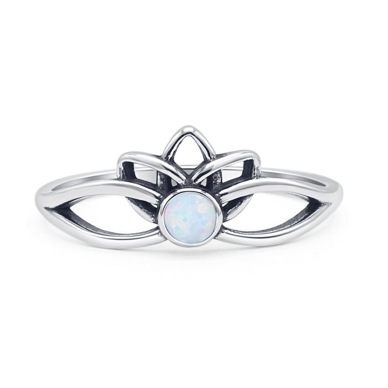 Oxidized Lotus Ring