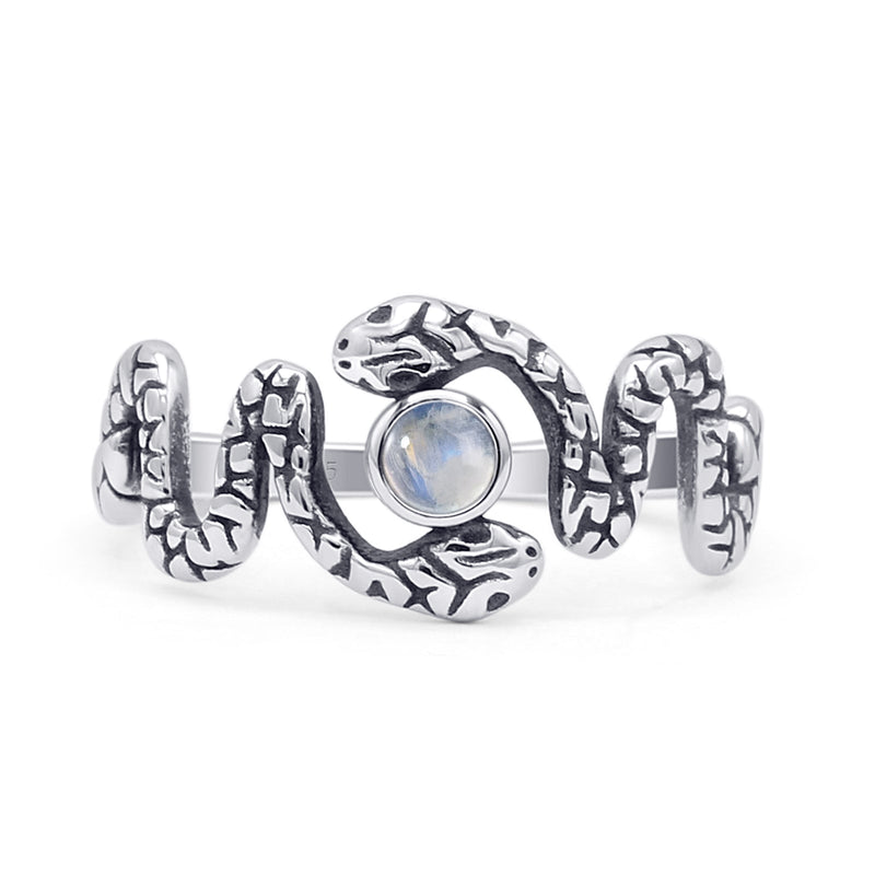 Oxidized Snake Ring