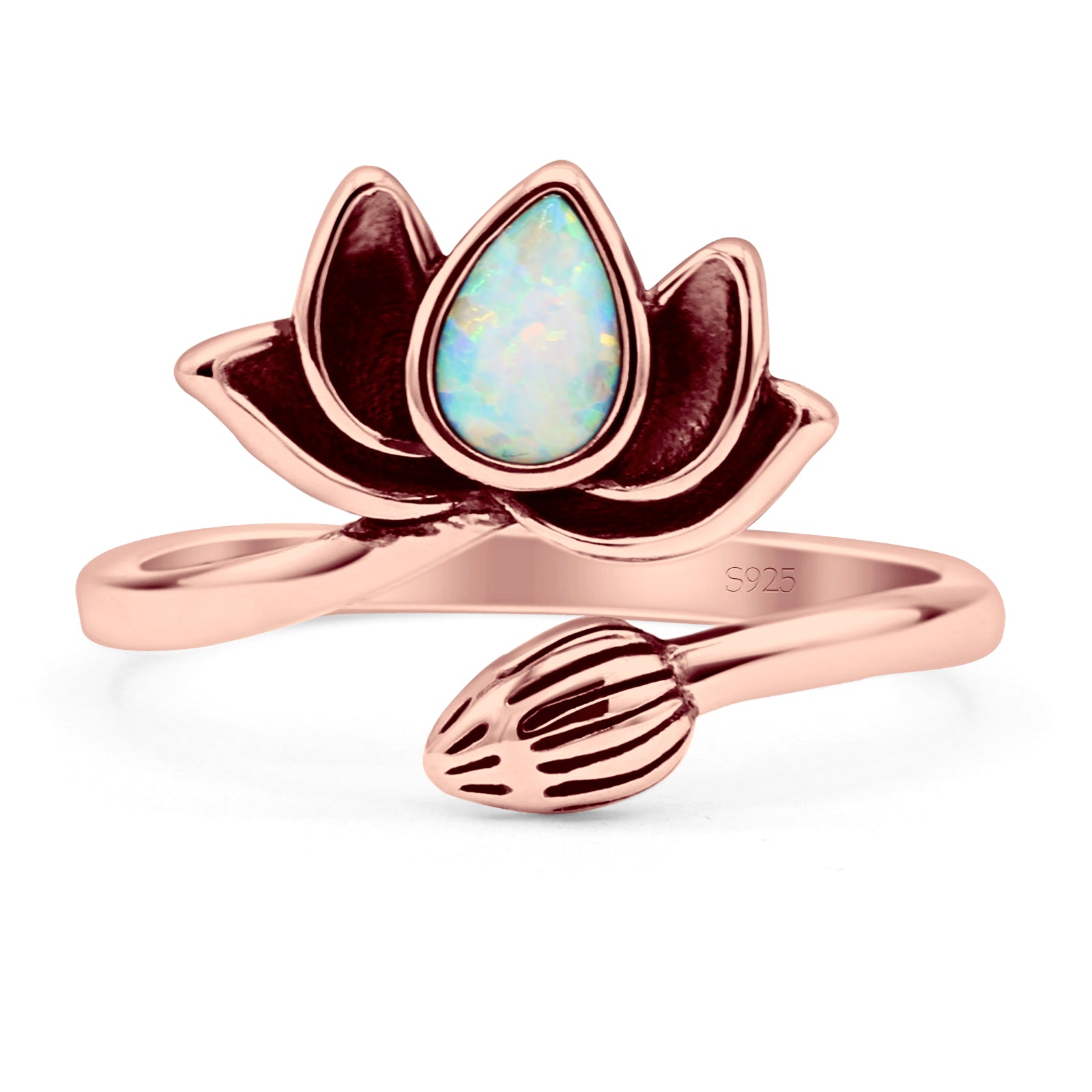Pear Lotus Ring