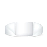 Sqaure Thumb Signet Ring Statement 925 Sterling Silver