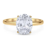 Art Deco Oval Natural Stone Solitaire Ring