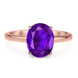 Art Deco Oval Natural Stone Solitaire Ring