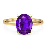 Art Deco Oval Natural Stone Solitaire Ring