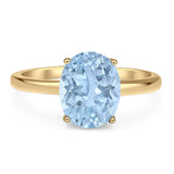Art Deco Oval Natural Stone Solitaire Ring