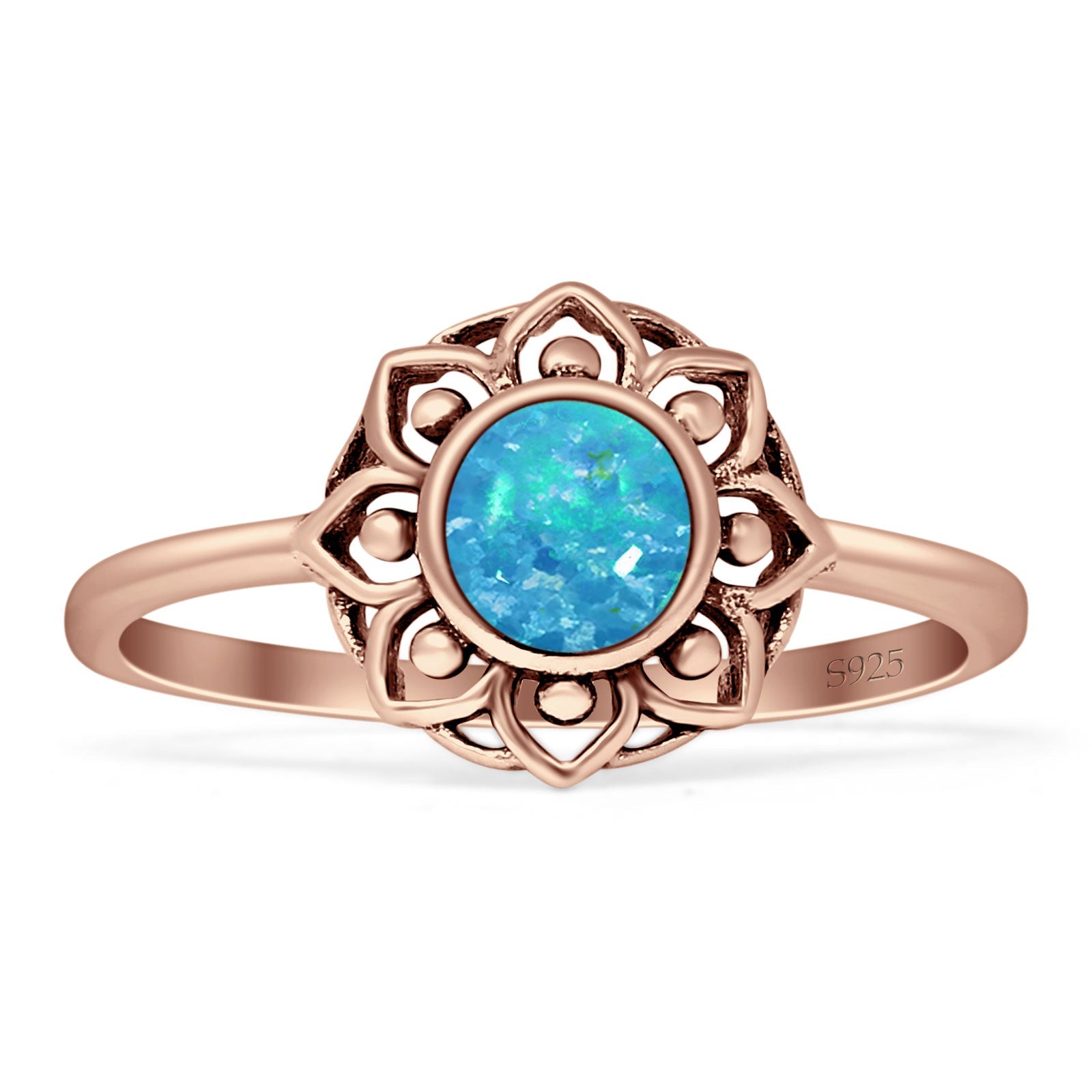 Lotus Flower Mandala Ring