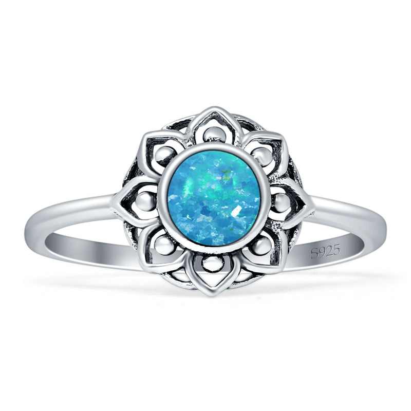 Lotus Flower Mandala Ring
