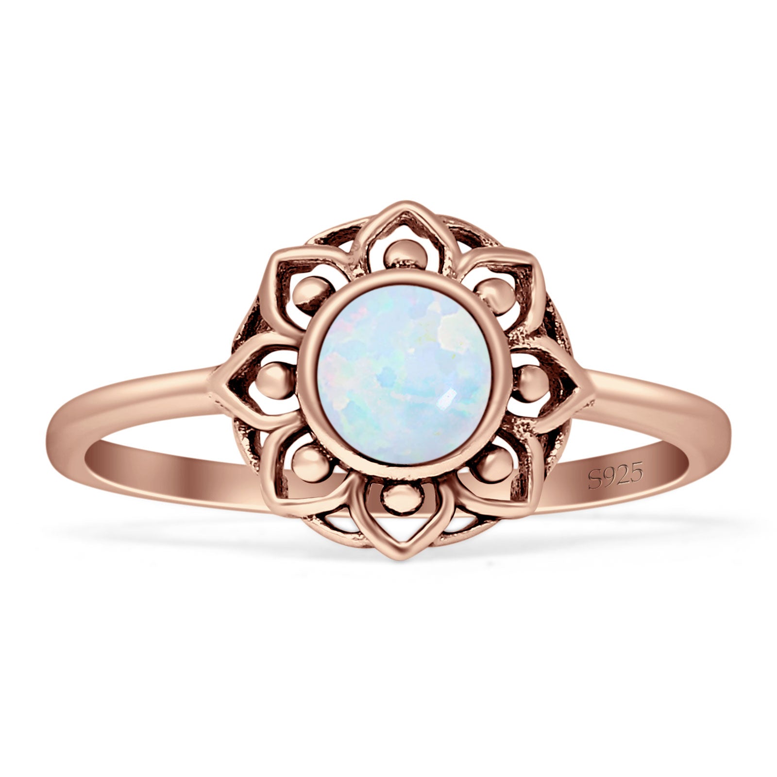 Lotus Flower Mandala Ring