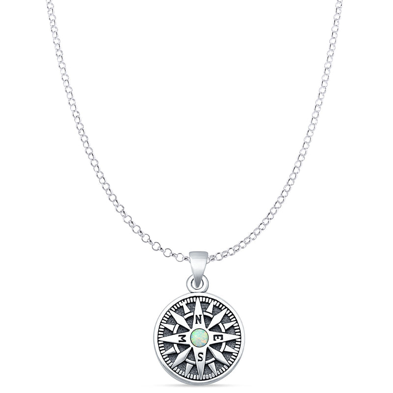 Compass Pendant Necklace