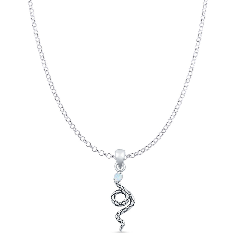 Snake Pendant Necklace