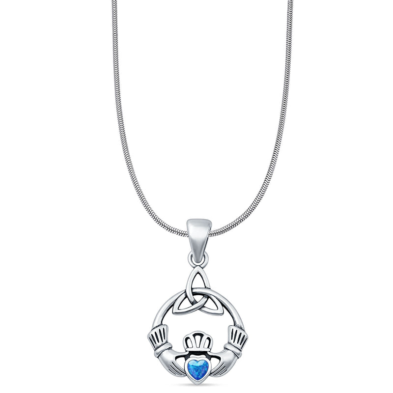 Claddagh Trinity Pendant Necklace