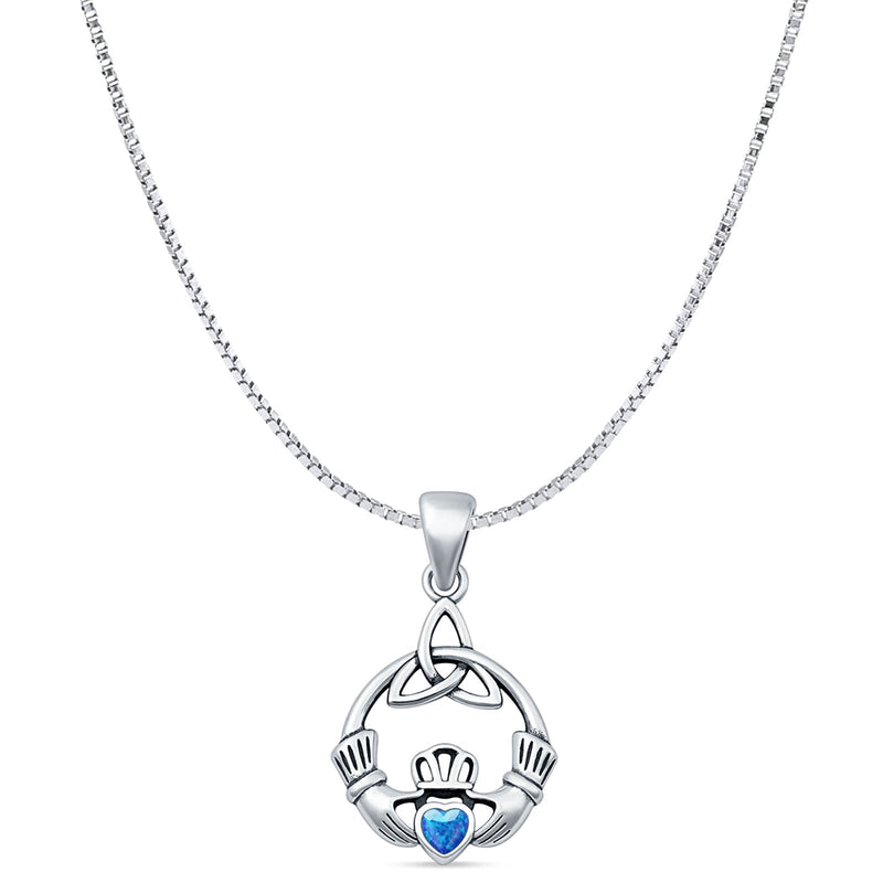 Claddagh Trinity Pendant Necklace