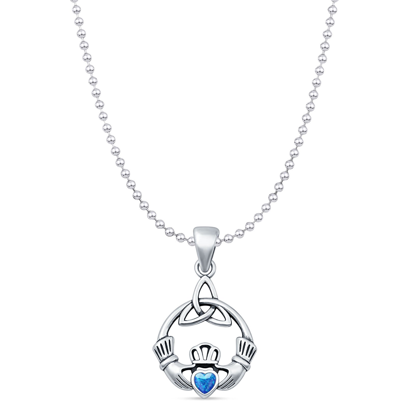 Claddagh Trinity Pendant Necklace