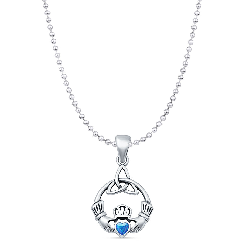 Claddagh Trinity Pendant Necklace