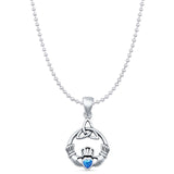 Claddagh Trinity Pendant Necklace