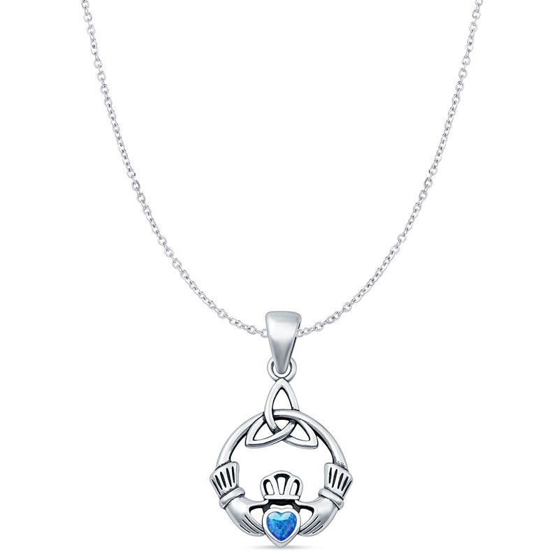 Claddagh Trinity Pendant Necklace