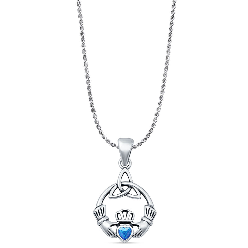Claddagh Trinity Pendant Necklace