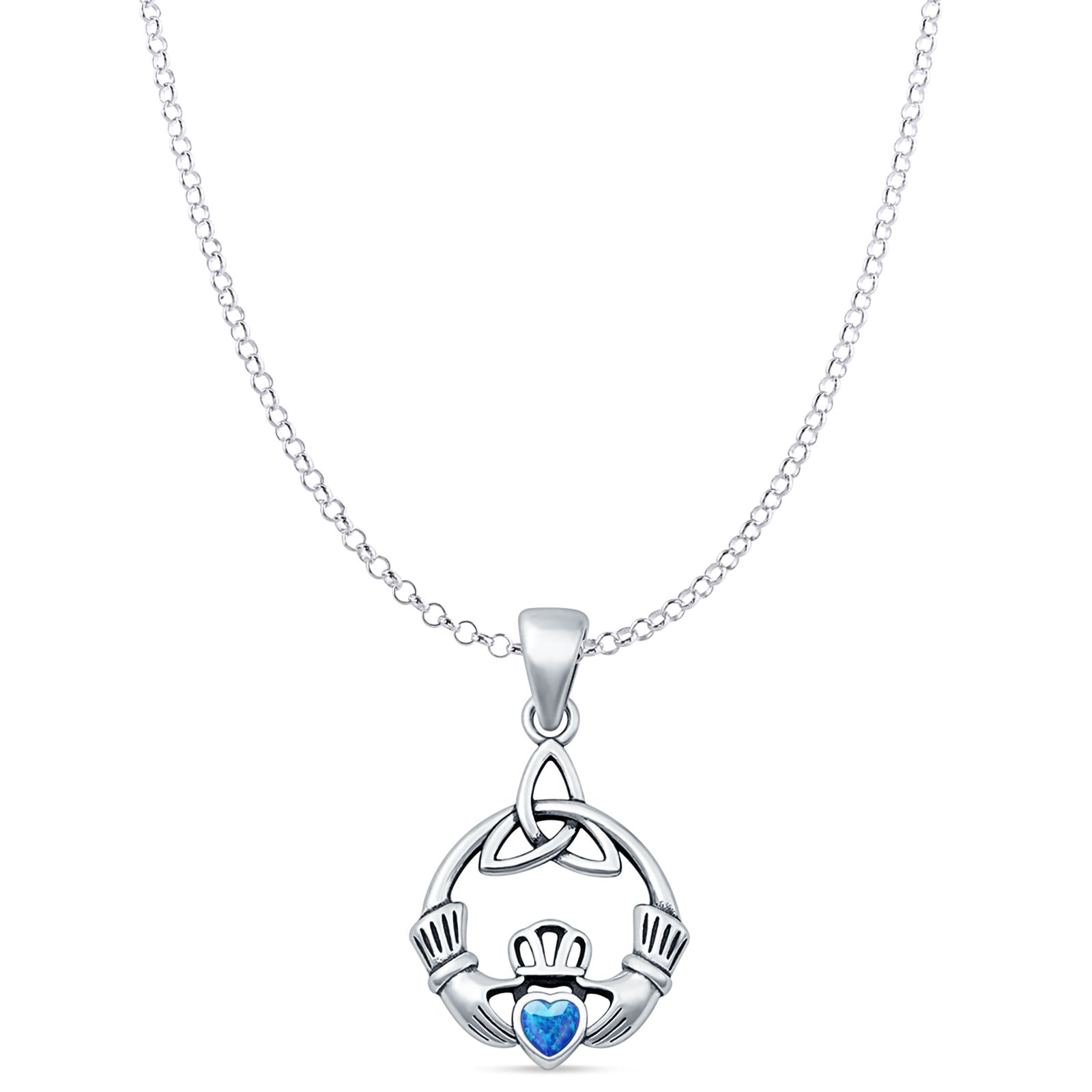 Claddagh Trinity Pendant Necklace