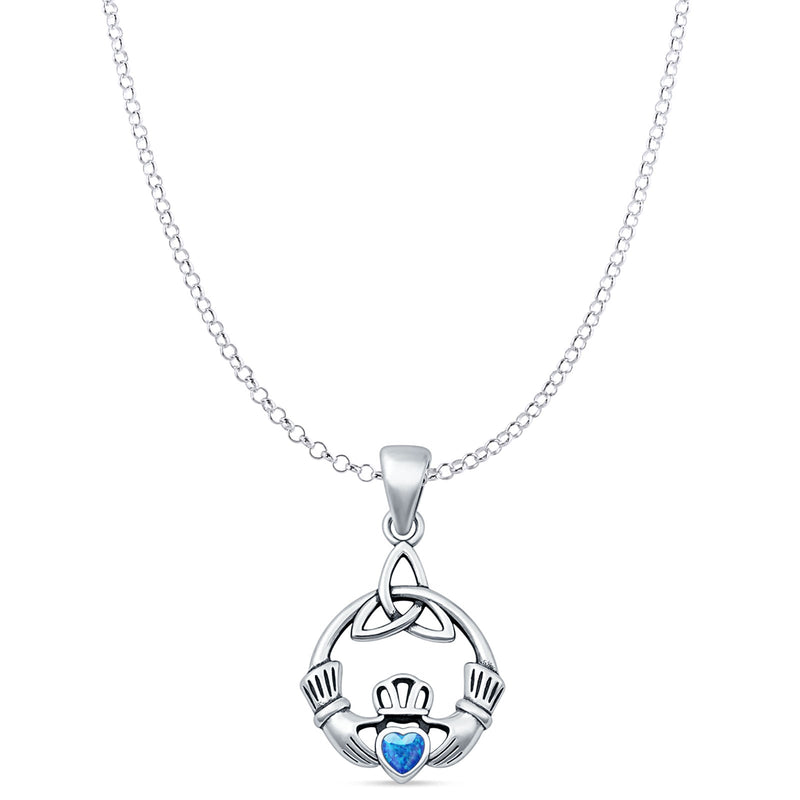 Claddagh Trinity Pendant Necklace