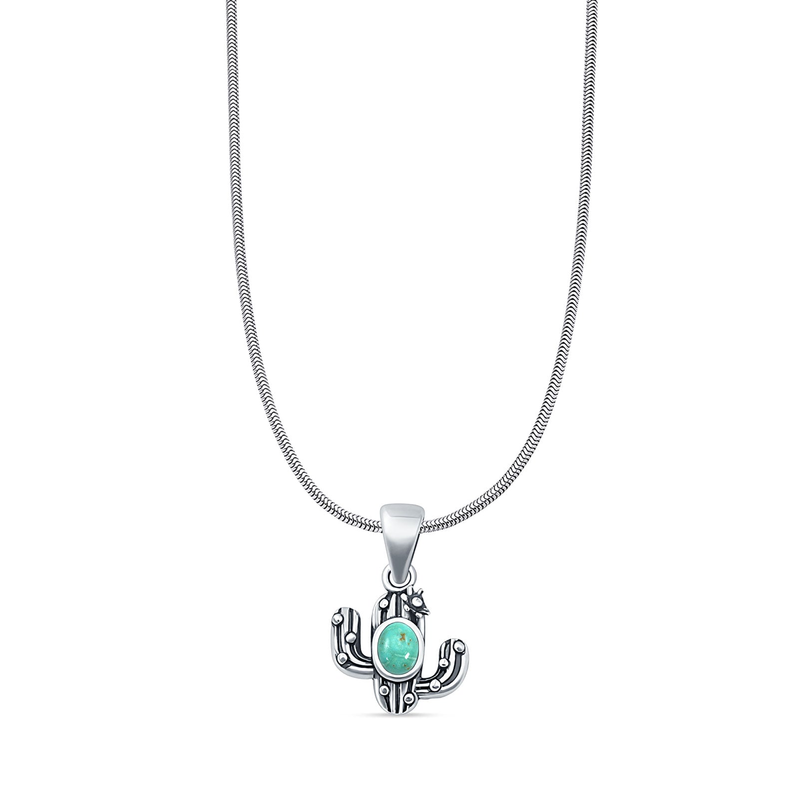 Cactus Pendant Necklace
