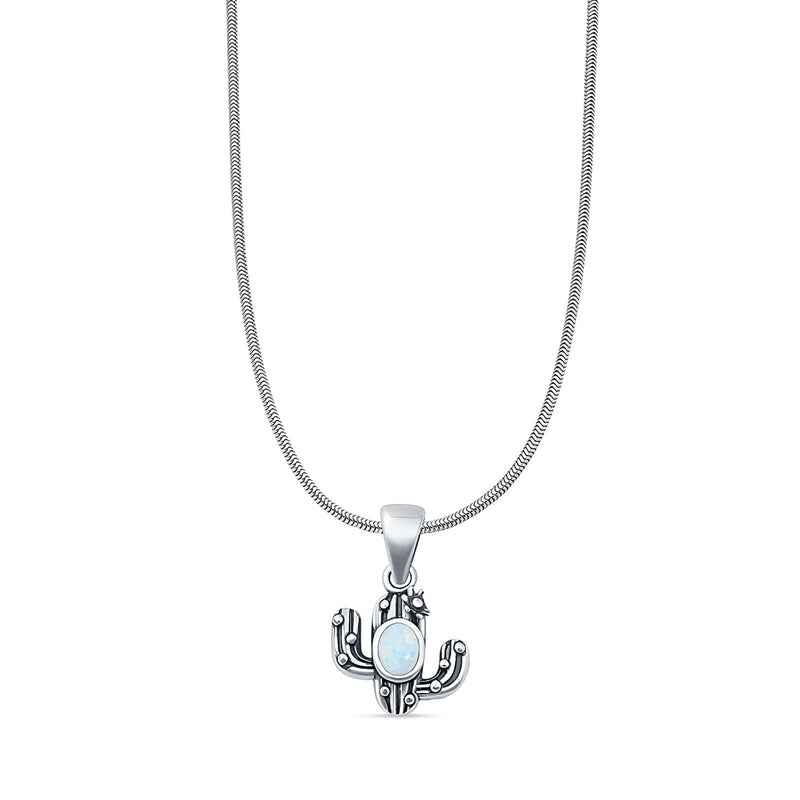 Cactus Pendant Necklace