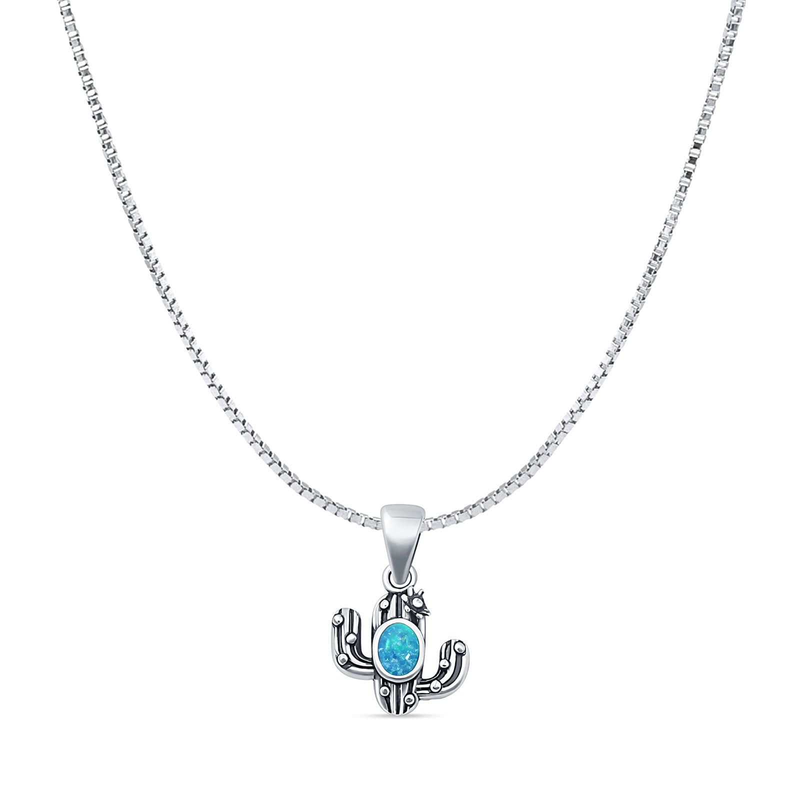 Cactus Pendant Necklace