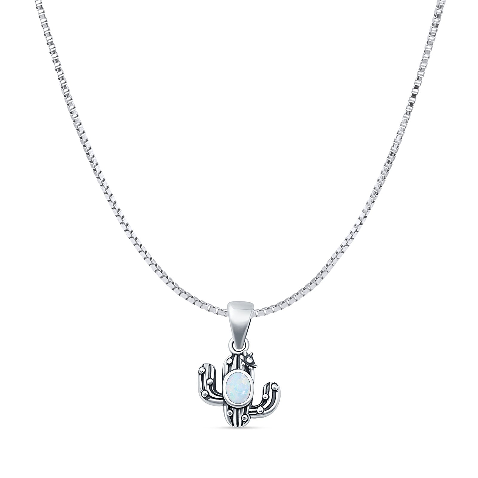 Cactus Pendant Necklace