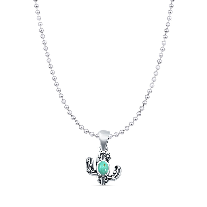 Cactus Pendant Necklace