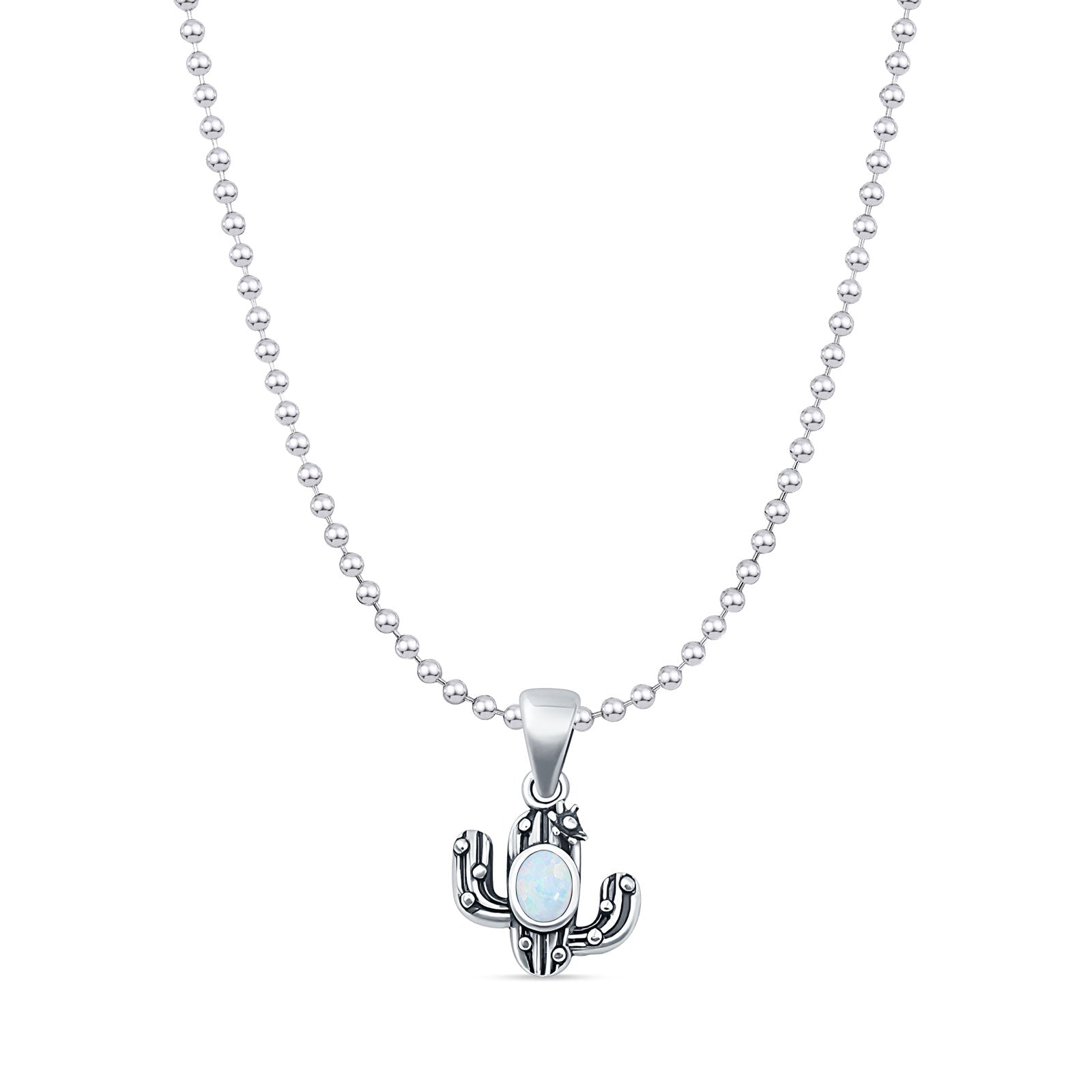 Cactus Pendant Necklace