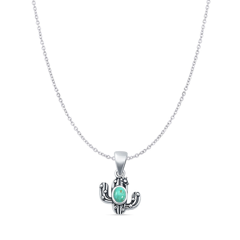 Cactus Pendant Necklace