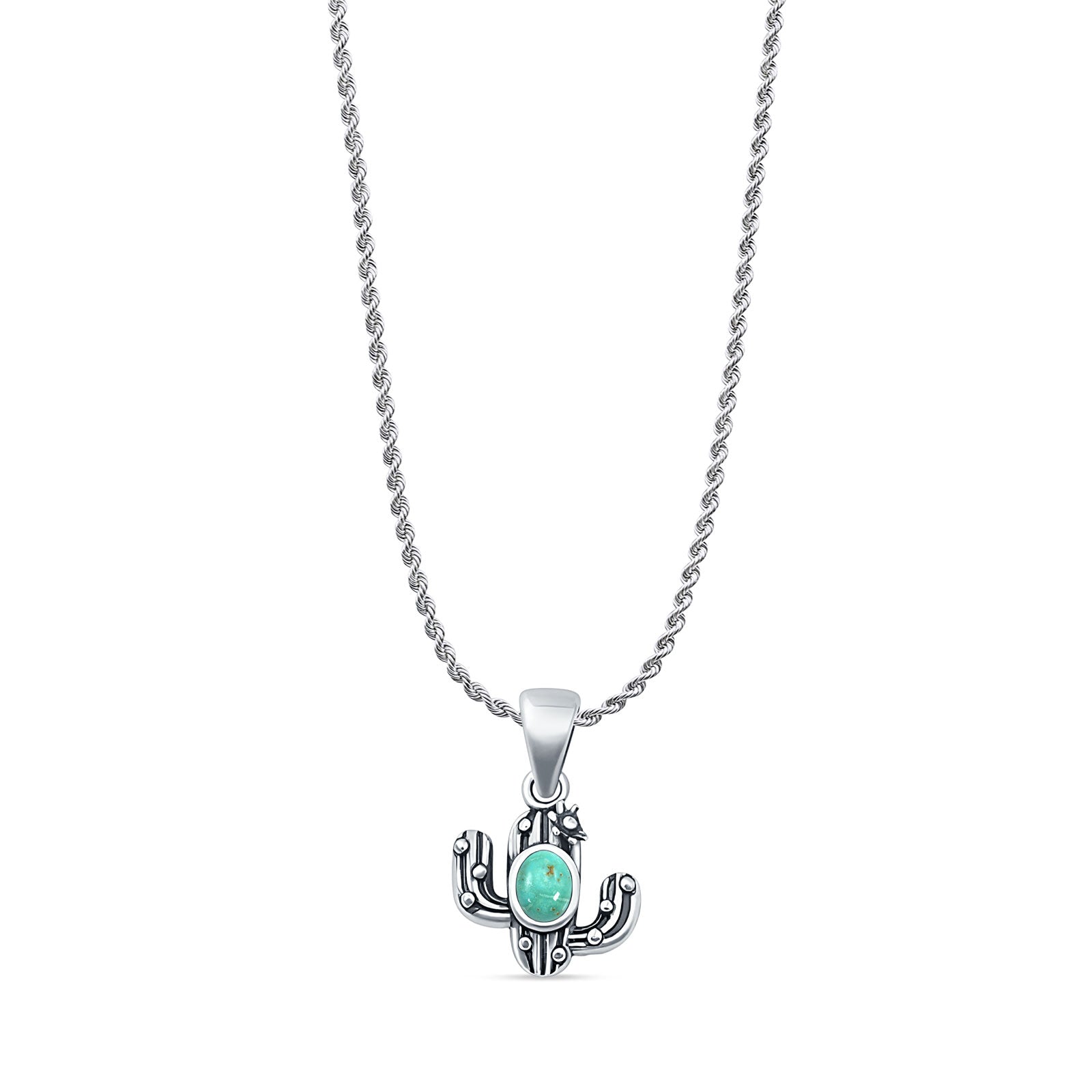 Cactus Pendant Necklace