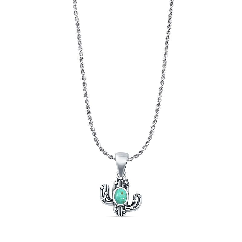 Cactus Pendant Necklace