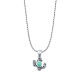 Cactus Pendant Necklace