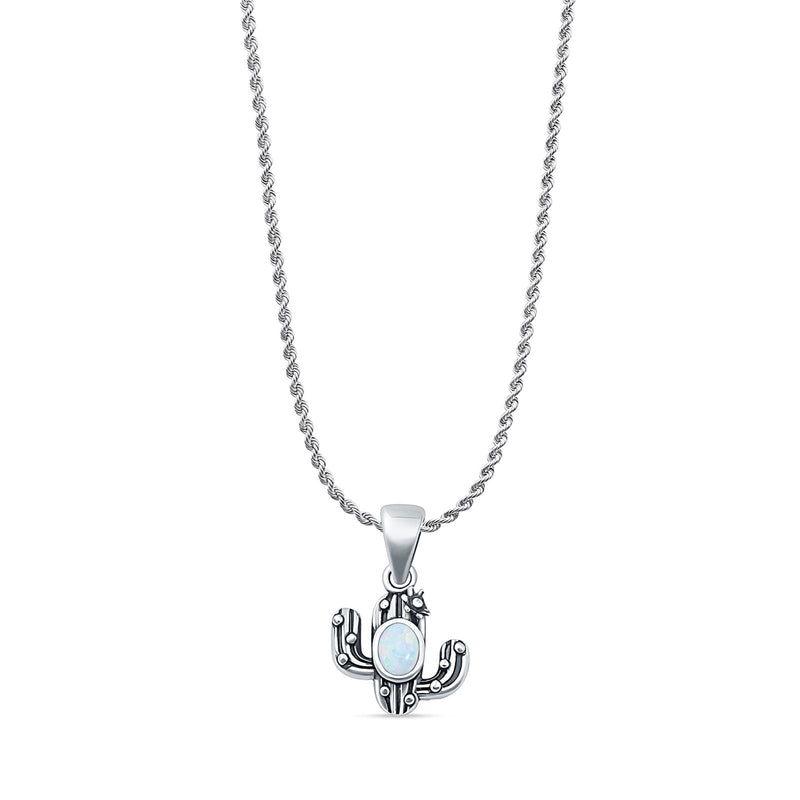 Cactus Pendant Necklace