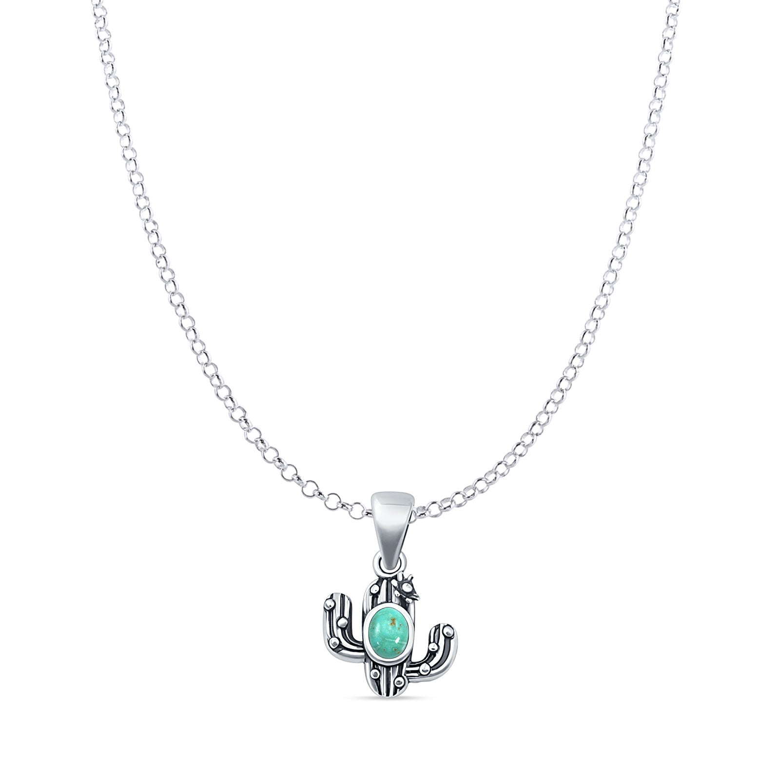 Cactus Pendant Necklace