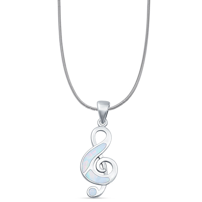 Music Note Pendant Necklace