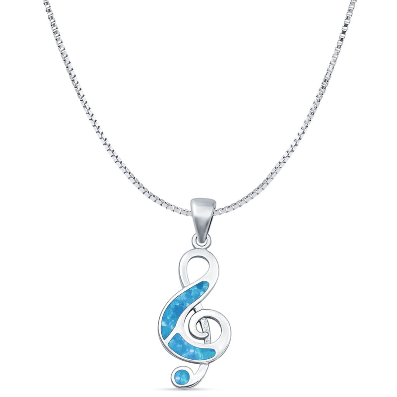 Music Note Pendant Necklace