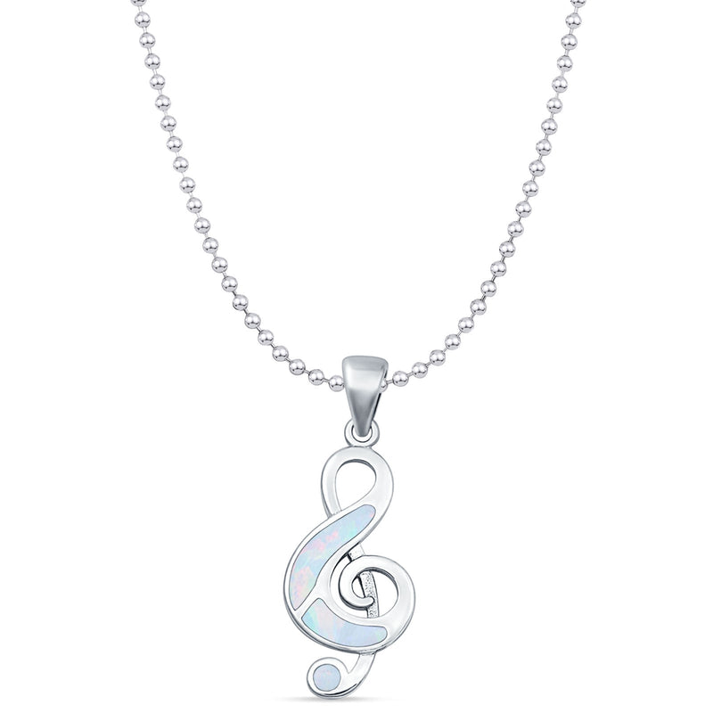 Music Note Pendant Necklace